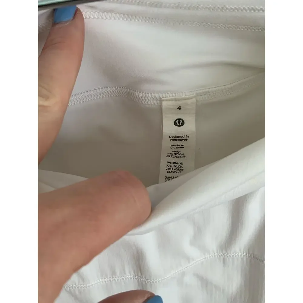 Lululemon Pace Rival Skirt (Tall) *4-way Stretch 15"White size 4 - Picture 3 of 8